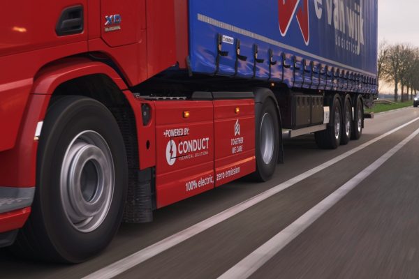 Electric truck DAF E. van Wijk
